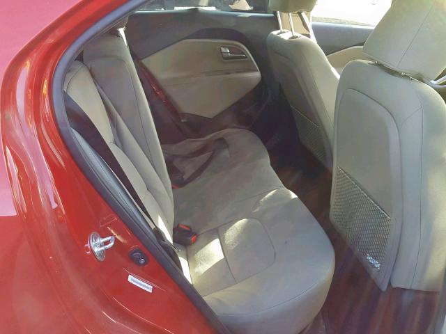 KNADM5A39E6358498 - 2014 KIA RIO LX RED photo 6