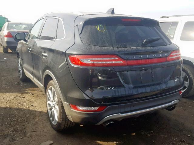 5LMCJ1A93FUJ10810 - 2015 LINCOLN MKC BLACK photo 3