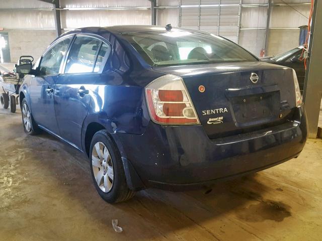 3N1AB61E18L764632 - 2008 NISSAN SENTRA 2.0 BLUE photo 3