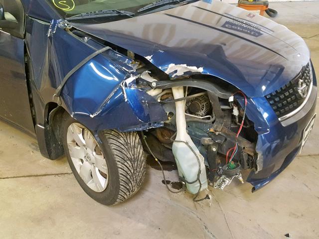 3N1AB61E18L764632 - 2008 NISSAN SENTRA 2.0 BLUE photo 9