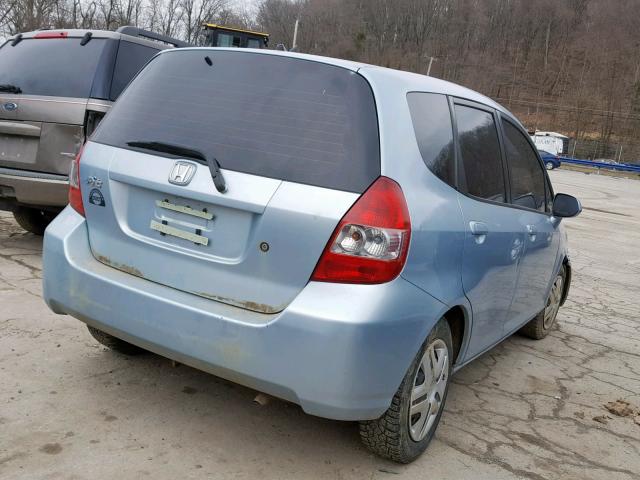 JHMGD38457S051874 - 2007 HONDA FIT BLUE photo 4