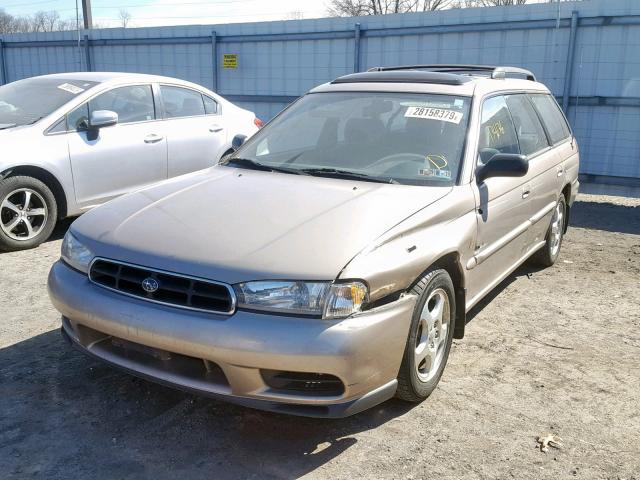 4S3BK4353X6301290 - 1999 SUBARU LEGACY L GOLD photo 2