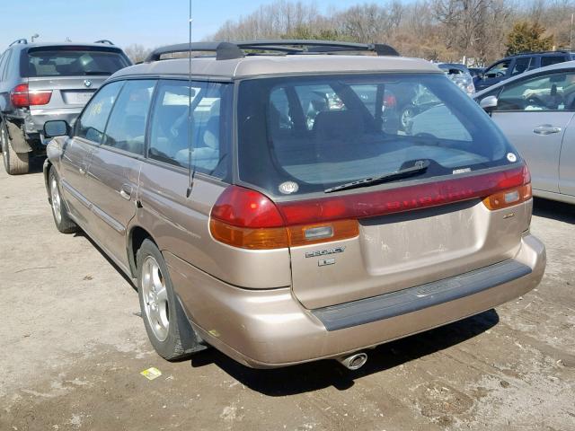 4S3BK4353X6301290 - 1999 SUBARU LEGACY L GOLD photo 3