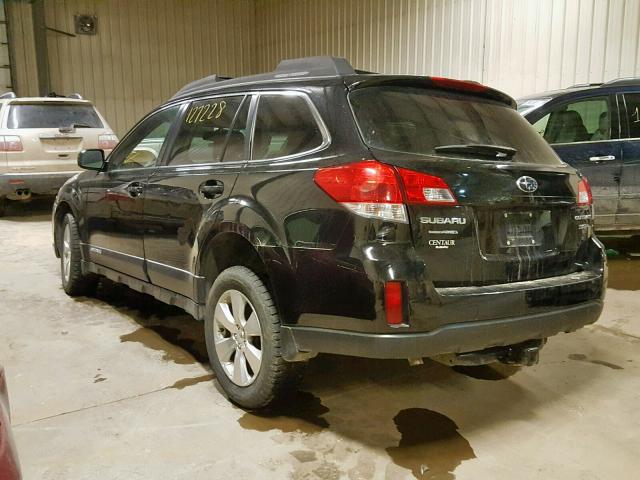 4S4BRJMC1C2262591 - 2012 SUBARU OUTBACK 3. BLACK photo 3