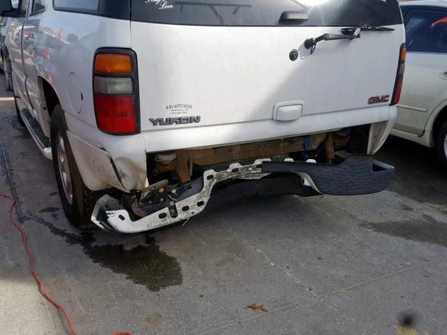 1GKEK63U36J150760 - 2006 GMC YUKON DENA WHITE photo 9