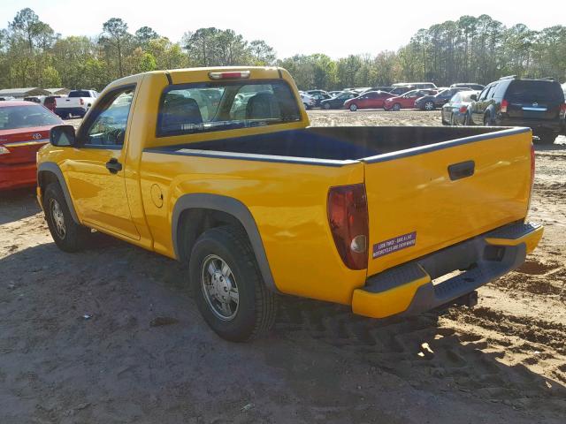 1GCCS148868278488 - 2006 CHEVROLET COLORADO YELLOW photo 3