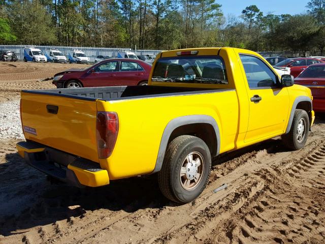 1GCCS148868278488 - 2006 CHEVROLET COLORADO YELLOW photo 4