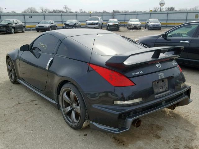 JN1BZ34E67M552680 - 2007 NISSAN 350Z COUPE BLACK photo 3