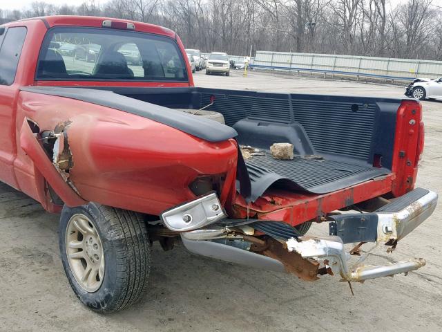 1B7GG42N22S517768 - 2002 DODGE DAKOTA SLT RED photo 9