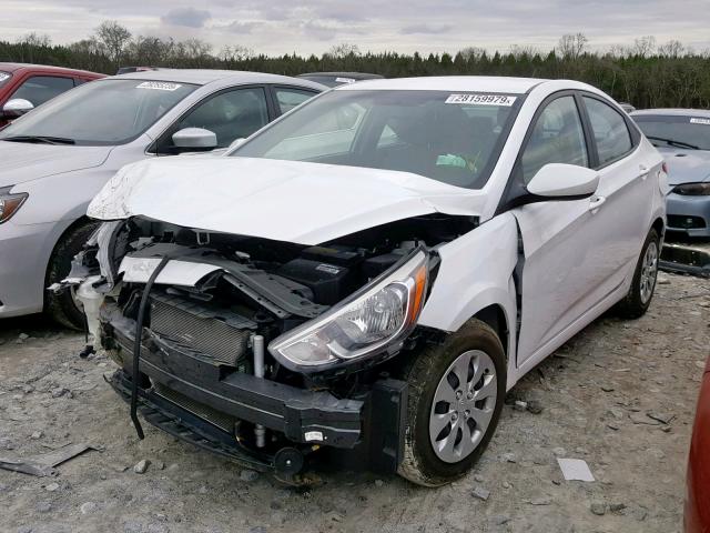 KMHCT4AE3HU203986 - 2017 HYUNDAI ACCENT SE WHITE photo 2