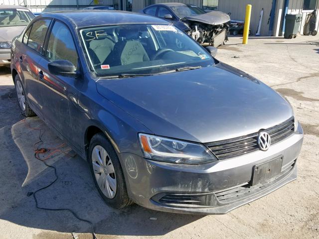 3VW2K7AJ6CM354218 - 2012 VOLKSWAGEN JETTA BASE Մոխրագույն լուսանկար 1