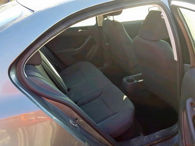 3VW2K7AJ6CM354218 - 2012 VOLKSWAGEN JETTA BASE Մոխրագույն լուսանկար 6