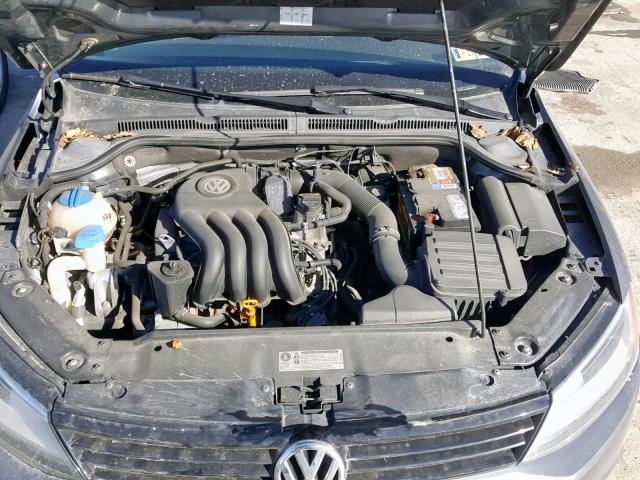 3VW2K7AJ6CM354218 - 2012 VOLKSWAGEN JETTA BASE Մոխրագույն լուսանկար 7