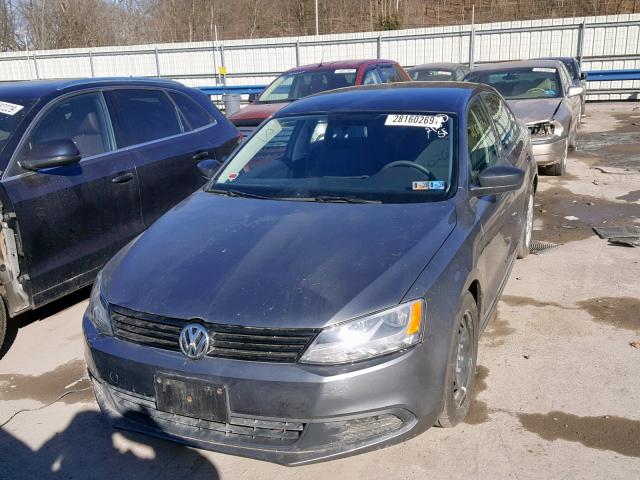 3VW2K7AJ6CM354218 - 2012 VOLKSWAGEN JETTA BASE Մոխրագույն լուսանկար 9