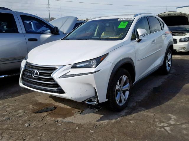 JTJBARBZ5H2100002 - 2017 LEXUS NX 200T WHITE photo 2