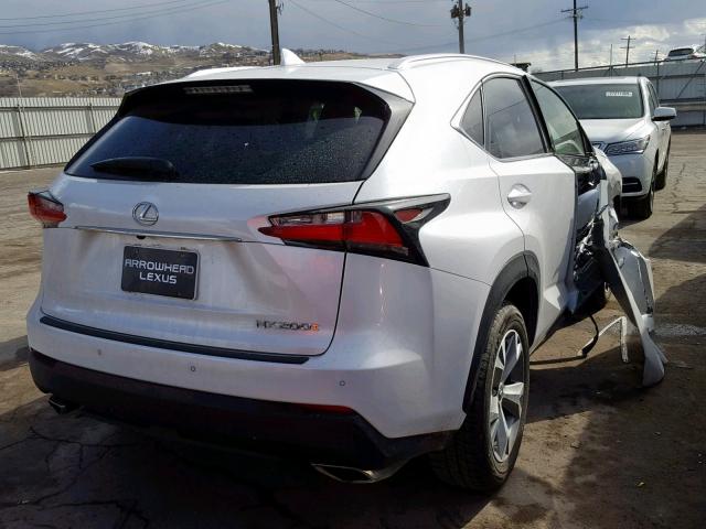 JTJBARBZ5H2100002 - 2017 LEXUS NX 200T WHITE photo 4