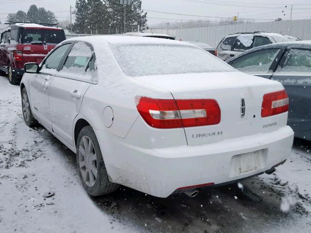 3LNHM26166R620987 - 2006 LINCOLN ZEPHYR WHITE photo 3