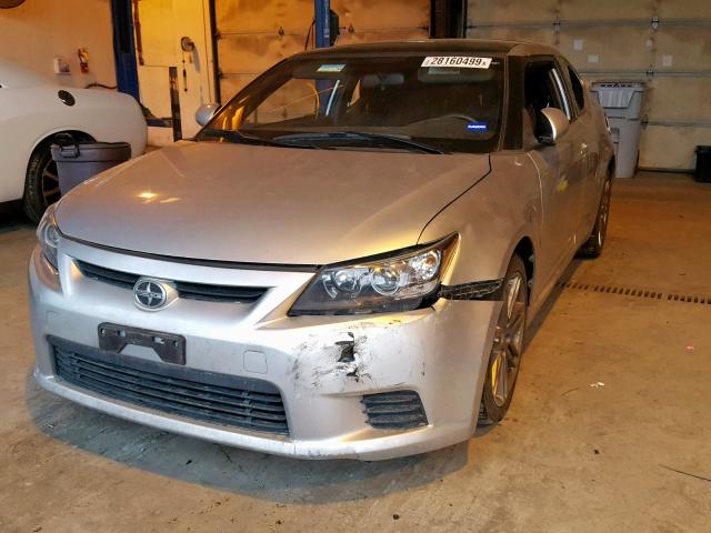 JTKJF5C78D3054880 - 2013 TOYOTA SCION TC ვერცხლისფერი ფოტო 2