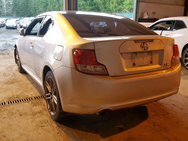 JTKJF5C78D3054880 - 2013 TOYOTA SCION TC ვერცხლისფერი ფოტო 3