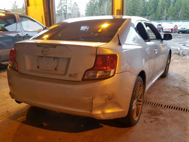 JTKJF5C78D3054880 - 2013 TOYOTA SCION TC ვერცხლისფერი ფოტო 4