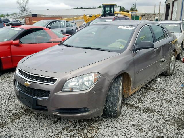 1G1ZB5EB0A4123373 - 2010 CHEVROLET MALIBU LS BROWN photo 2