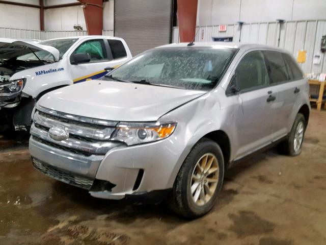 2FMDK3GC8DBC92025 - 2013 FORD EDGE SE SILVER photo 2