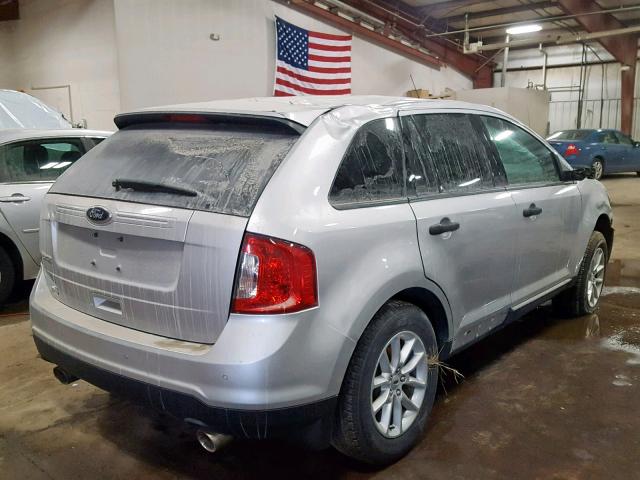 2FMDK3GC8DBC92025 - 2013 FORD EDGE SE SILVER photo 4