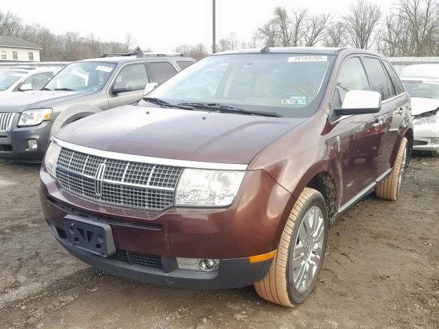 2LMDU88CX9BJ10584 - 2009 LINCOLN MKX BROWN photo 2