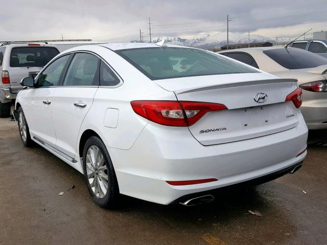 5NPE34AF0FH015911 - 2015 HYUNDAI SONATA SPO WHITE photo 3