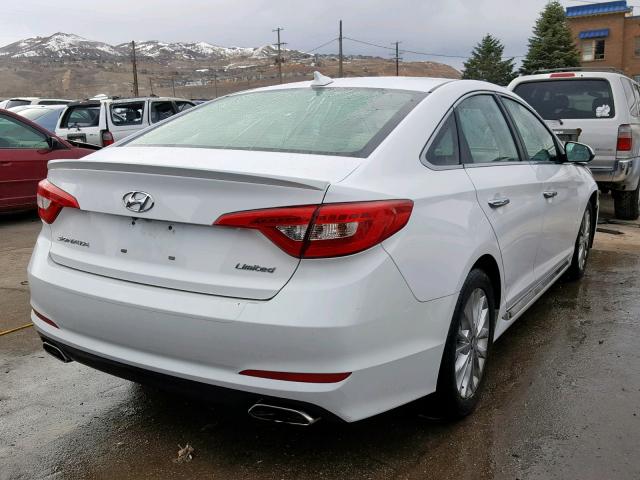 5NPE34AF0FH015911 - 2015 HYUNDAI SONATA SPO WHITE photo 4