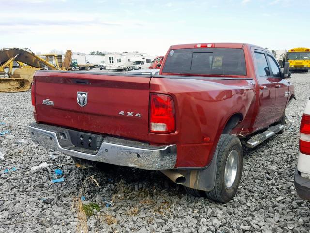 3C63RRHL7EG239108 - 2014 RAM 3500 SLT RED photo 4