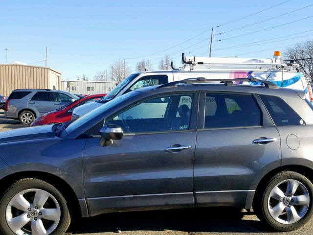 5J8TB18207A022377 - 2007 ACURA RDX GRAY photo 9