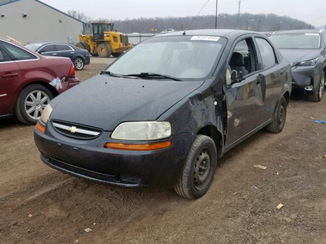 KL1TD526X5B447129 - 2005 CHEVROLET AVEO BASE Қара фото 2