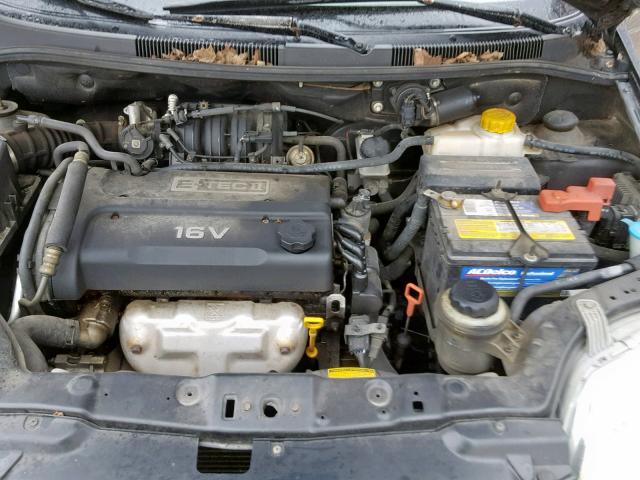 KL1TD526X5B447129 - 2005 CHEVROLET AVEO BASE Қара фото 7