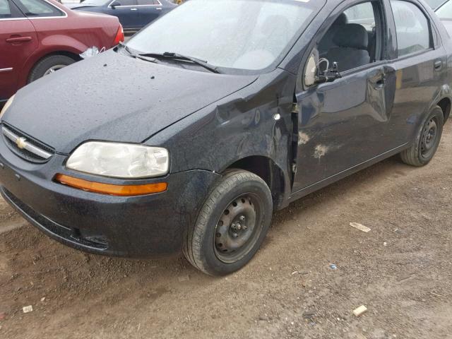 KL1TD526X5B447129 - 2005 CHEVROLET AVEO BASE Қара фото 9