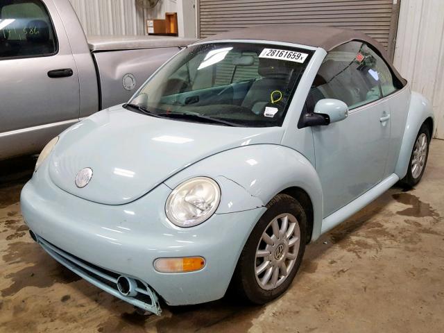 3VWCM31Y05M367604 - 2005 VOLKSWAGEN NEW BEETLE ლურჯი ფოტო 2
