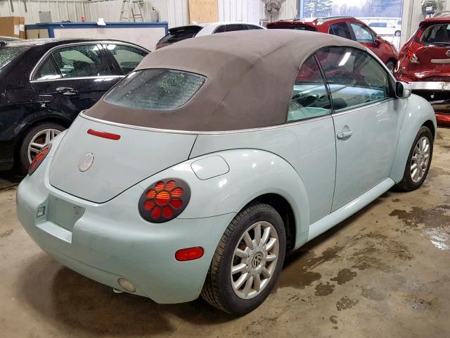 3VWCM31Y05M367604 - 2005 VOLKSWAGEN NEW BEETLE ლურჯი ფოტო 4