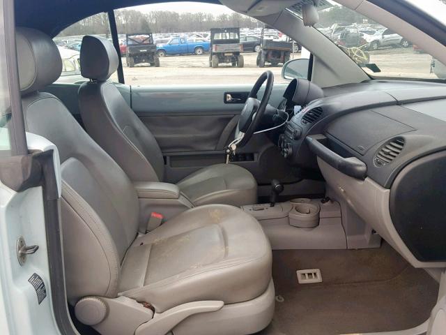 3VWCM31Y05M367604 - 2005 VOLKSWAGEN NEW BEETLE ლურჯი ფოტო 5
