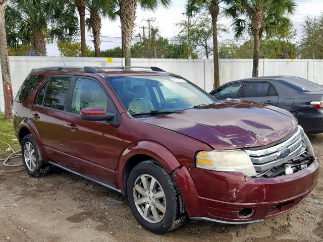 1FMDK02W68GA29529 - 2008 FORD TAURUS X S RED photo 1