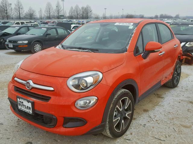 ZFBCFXABXJP688640 - 2018 FIAT 500X POP ORANGE photo 2