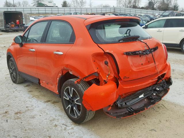 ZFBCFXABXJP688640 - 2018 FIAT 500X POP ORANGE photo 3