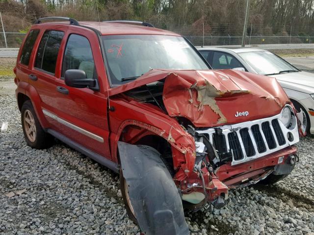 1J4GK58K76W141479 - 2006 JEEP LIBERTY LI RED photo 1