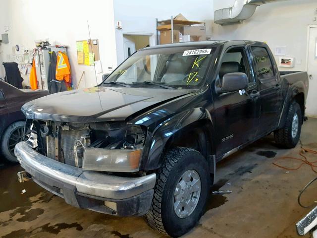 1GCDT136058235814 - 2005 CHEVROLET COLORADO BLACK photo 2