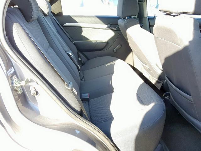 KL1TD5DE0AB129146 - 2010 CHEVROLET AVEO LS CHARCOAL photo 6