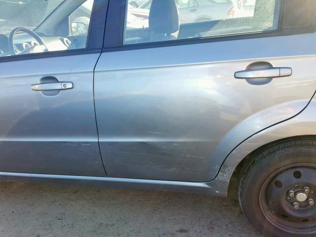 KL1TD5DE0AB129146 - 2010 CHEVROLET AVEO LS CHARCOAL photo 9