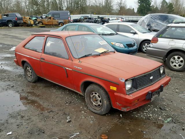 1G1AB08C5EY237243 - 1984 CHEVROLET CHEVETTE C RED photo 1