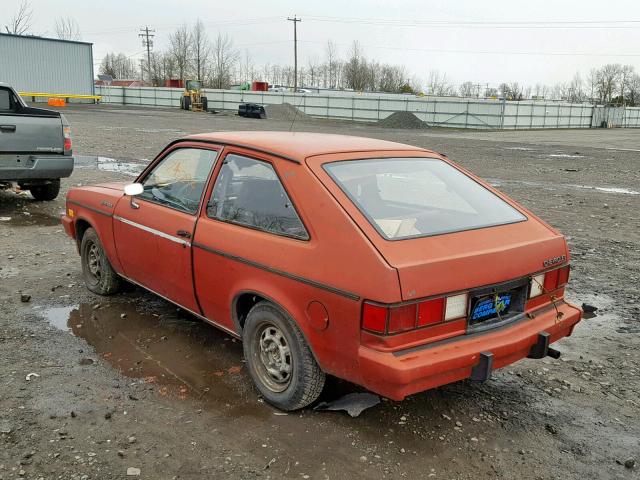 1G1AB08C5EY237243 - 1984 CHEVROLET CHEVETTE C RED photo 3