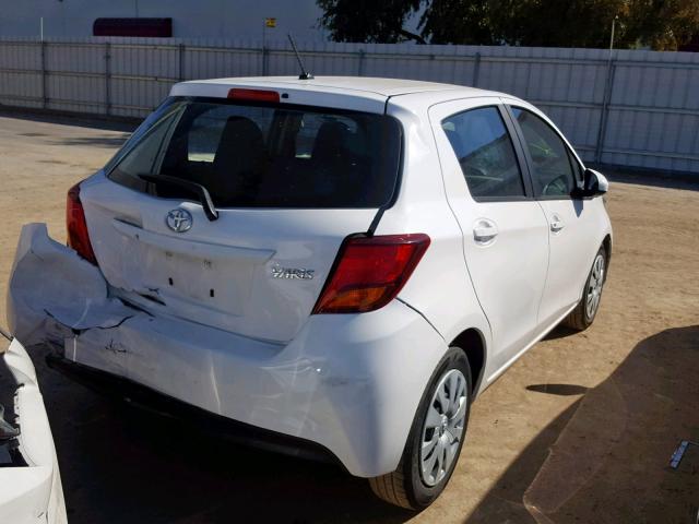 VNKKTUD37HA080180 - 2017 TOYOTA YARIS L WHITE photo 4