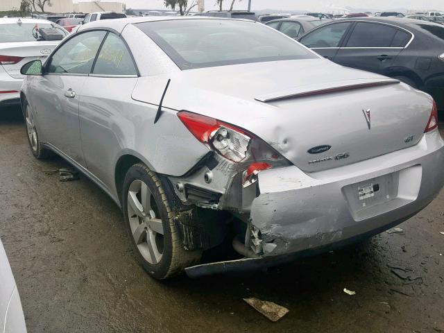 1G2ZH35N074125951 - 2007 PONTIAC G6 GT GRAY photo 3