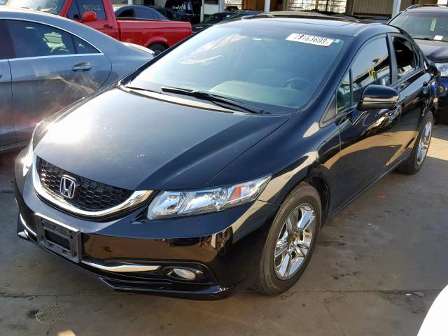 2HGFB2F92FH529896 - 2015 HONDA CIVIC EXL BLACK photo 2